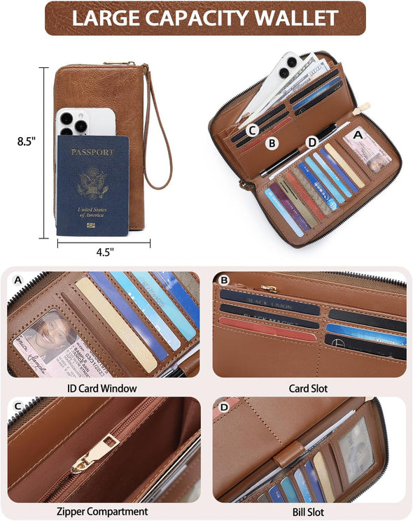 Purses for Women 3PCS, Crossbody Bags Set Large Leather Purse Shoulder Handbags with Wallet Adjustable Straps for Ladies Tote