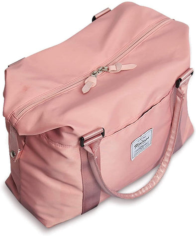 Womens Travel Bags, Weekender Carry on for Women, Sports Gym Bag, Workout Duffel Bag, Overnight Shoulder Bag Fit 15.6 Inch Laptop Pink Large