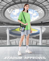 Vorspack Stadium Approved PVC Purse - Clear Crossbody Bag with Front Pocket for Concerts, Sports, Festivals