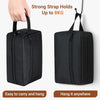 Elviros Travel Toiletry Bag for Women and Men, Lightweight Makeup Bag Hanging Dopp Kit with Shaving Compartment Cosmetic Organizer Small Tool Bag Travel Essentials, Black