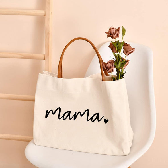 Mom Mama Bag Mother Gifts Momlife Tote for Hospital, Shopping, Beach, Travel