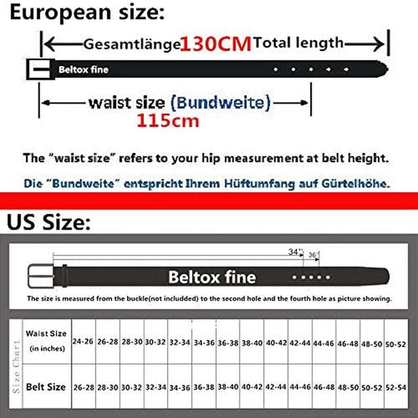 Men’S Casual Leather Jeans Belts 1 1/2” Wide 4MM Thick Alloy Prong Buckle Work Dress Belt for Men