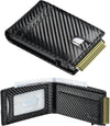 Furid Card Wallet for Men Slim: Smart Wallet - Rfid Minimalist Front Pocket with ID Window Pop up Wallet Gift for Male