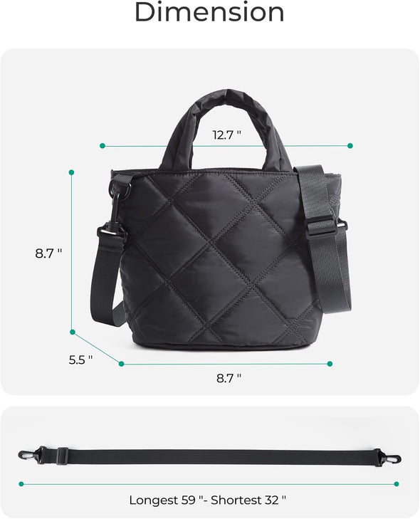 BAGSMART Small Crossbody Bags for Women, Lightweight Mini Crossbody Purses for Women, Tote Handbags for Daily Use,Travel