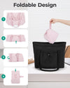 BAGSMART Tote Bag for Women, Tote Shoulder Bag with Laptop Compartment and Zipper Handbag for Travel, Work