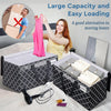 Extra Large Moving Bags, Heavy-Duty Storage Totes with Zipper Top and Sturdy Handles, Moving Supplies for Space Saving and Packing, Collapsible Storage Bags, Black & Gray, 88L, 6-Pack