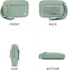 WESTBRONCO Wristlet Wallets for Women Nylon Quilted RFID Wallet with 3 Zipper Purse for Travel