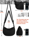 Small Sling Crossbody Bag for Women Men Trendy, Mini Crescent Bag with Adjustable Strap, 2 Zippers Lightweight Nylon Bag