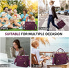MIYCOO Lunch Bag Lunch Box Women - Leakproof Insulated Lunch Cooler Bag for Women - Large Lunch Tote Bags Adults, Purple