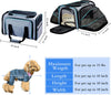 Cat Dog Carrier - Airline Approved Expandable Soft-Sided Pet Carrier with Removable Fleece Pad and Pockets, for Cats/Puppy and Small Animals Large(2 Side Expandable)