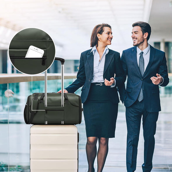 Garment Duffle Bags for Travel,Moulyan Convertible Garment Bag with Shoe Compartment,3 in 1 Waterproof Travel Suit Bag with Shoulder Strap for Men Women