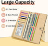 Immaturus Womens Wallet, Goth Skull Bookshelf Slim Thin RFID Blocking Credit Card Wallets, Long Bifold PU Leather Card Holder Organizer, Cash Clutch Billfold with Zipper Coin Pocket Ladies Girls Gift