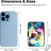 Credit Card Holder for Women Men RFID Blocking Wallet Small Business Metal Slim Mini Aluminum Hard Case (Watercolor Painting Hummingbird)