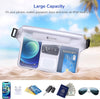 SYNCWIRE Waterproof Pouch Bag with Adjustable Waist Strap (2 Pack) - IP68 Waterproof Waist Bag Screen Touchable Dry Bag with Adjustable Belt for Beach, Swimming, Boating, Fishing, Hiking, Etc