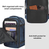 ECOHUB Travel Backpack 18X14X8 Spirit Airlines Personal Item Bag Carry on Backpack 13 Pockets Large Work Casual Daypack for Men Airline Approved Waterproof Gym Backpack with Charging Port, Blue