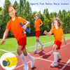 4-8 Player Potato Sack Race Bags Backyard Games for Kids and Adult, Field Day Birthday Party Outdoor Games for Kids Family,Carnival Games,Egg and Spoon Race,3 Legged Race,Relay Batons,Easter Fun Games