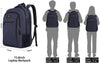MATEIN Laptop Backpack,Slim Travel Backpack with Laptop Compartment for Men Women,College Daypack Gift Computer Bag Fits 15.6 Inch Notebook, Blue
