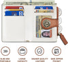 Small Wallet for Women Bifold RFID Blocking Card Holder Leather Wallets with Zipper Coin Pocket