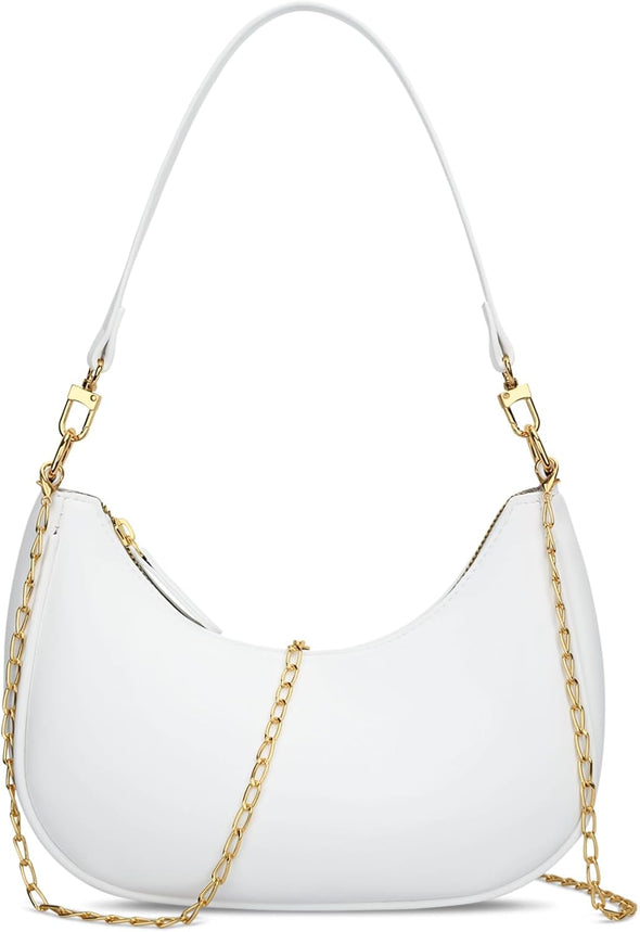KKXIU Shoulder Bag for Women Small Purse Cute Clutch Hobo Handbag Trendy Crescent Bag