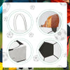 16Pcs Soccer Party Favor Paper Bags, Football Themed Party Gift Bags with Handles Soccer Goodie Bags Treat Candy Bags for Kids Adults Soccer Party Supplies (Style 2)