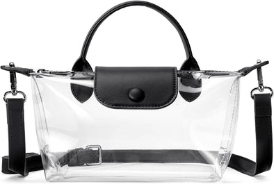 BOSTANTEN Clear Bag for Stadium Approved Small Crossbody Purse Handbags for Concerts Sports Events