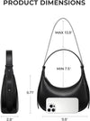 CHOLISS Shoulder Bag for Women RFID Vegan Leather Crescent Hobo Bag Clutch Underarm Purse Top-Handle Travel Handbags
