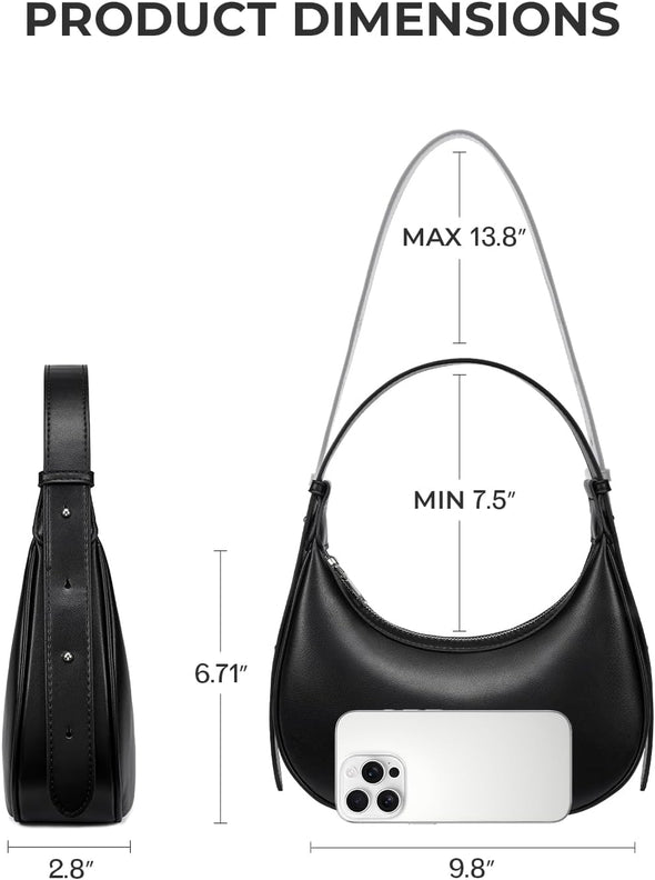 CHOLISS Shoulder Bag for Women RFID Vegan Leather Crescent Hobo Bag Clutch Underarm Purse Top-Handle Travel Handbags