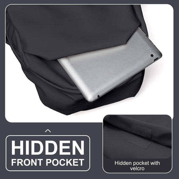 Black Backpack for Women Small Backpacks for School Bag School Backpack for College Bookbag for Women Waterproof Gym Backpacks for Men Book Bags