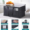 Moving Boxes Heavy Duty Moving Bags with Strong Zippers and Handles Collapsible Moving Supplies, Storage Totes for Packing & Moving Storing 93L,8-Pack