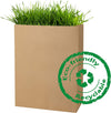 Bagdream Grocery Bags 12X7X17 Inches 100Pcs Heavy Duty Kraft Brown Paper Grocery Bags, Durable Recyclable Paper Barrel Sacks, for Gifts, Retail, Storage, Wrapping, Food Delivery