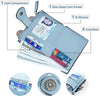 Small Wallet for Women Bifold RFID Blocking Card Holder Leather Wallets with Zipper Coin Pocket