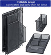 Desk Organizer, File Organizer for Desk with 2-Tier Paper Letter Tray, Drawer and 2 Pen Holder, Mesh Desktop Organization with Magazine Holder for Office Supplies
