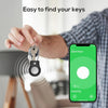 Airtag Holder - (4 Pack) Air Tag Lock Keychain with Wire Cable Compatible with Apple Airtags,Ultra Durable Anti-Lost Protective Case with Keyring for Luggage, Key, Backpack, Pet, Bag, Black
