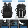 Hanples Travel Backpack for Women Men, Large Carry on Person Item Luggage Backpack, TSA Flight Approved 17.3 in Laptop Bag, Waterproof anti Theft Casual Hiking Bag (Black)