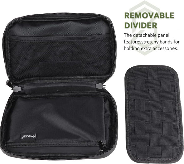 OZCHIN Smell Proof Bag with Water Repellent Zipper, Portable & Compact Handheld Pouch, Multi-Use Medicine & Travel Organizer, 8'' X 7'', Perfect for Everyday Carry