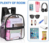 USPECLARE Clear Backpack for Stadium Approved 12×6×12, Water Proof Clear Bag for Stadium Events and Concert Work Sport Event