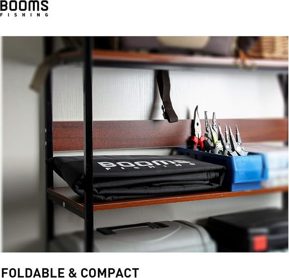 Booms Fishing PB1 Fishing Rod Case, Portable Folding Fishing Pole Case, Fishing Spinning Rod Bag, Store up to 2 Fishing Poles with Reels, 4.4Ft/53Inch