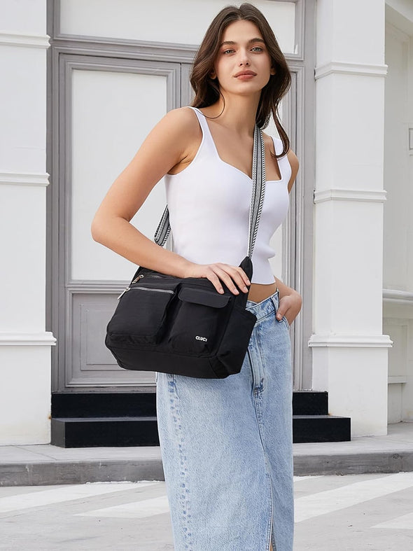CLUCI Travel Purses for Women, Waterproof Nylon Crossbody Bags for Woman Trendy, anti Theft Shoulder Bag for Ladies