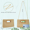 Top Handle Clutch Handbags for Women, Evening Handbag Shoulder Crossbody Purse with Gold Chain