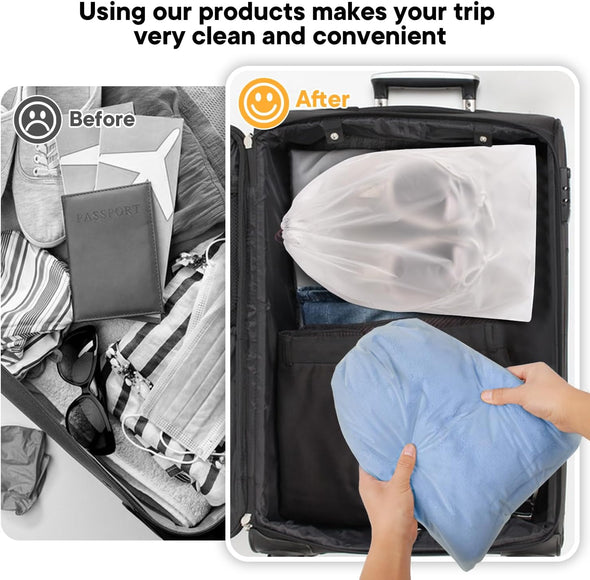 23 Pack Portable Travel Shoe Bag, 11.8 "X 15.7" Waterproof and Dust Proof Travel Shoe Bag Packaging, Space Saving Dust Storage Bag，Travel Essentials for Women