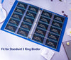 30 Pack 600 Pockets Business Card Sleeves Binder Sheets, Ultra-Clear Business Card Pages for 2/3/4 Ring Binder, Double Sided 10 Pocket Credit Card Pages