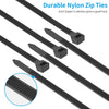 18 Inch Black Zip Ties Heavy Duty 100 PACK, 200 LBS Ultra Exclusive Strong Plastic Wire Ties, Large Cable Ties Extra Long Tie Wraps, Indoor and Outdoor UV Resistant