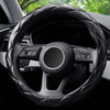 Soft Microfiber Leather Steering Wheel Cover, Universal 15 Inch for Women Girls, Fit Vehicles, Sedans, Suvs, Vans, Trucks - Black