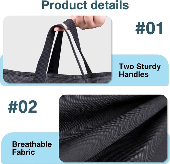SLEEPING LAMB 72'' Bridal Wedding Gown Dress Garment Bag 15'' Gusseted Garment Cover Shoe Pockets Travel Garment Storage Bag for Prom, Evening Gowns, Black