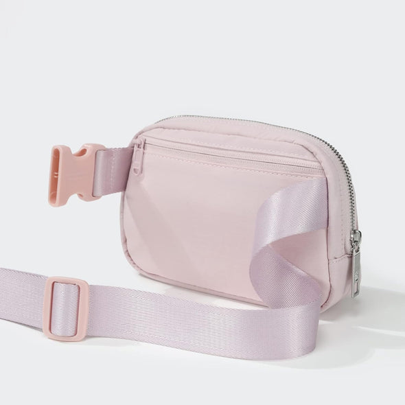 Pander Belt Bag with Adjustable Strap, Fashion Waist Packs, Crossbody Bags for Women (Pink).
