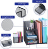 Desk Organizer, File Organizer for Desk with 2-Tier Paper Letter Tray, Drawer and 2 Pen Holder, Mesh Desktop Organization with Magazine Holder for Office Supplies