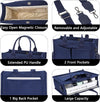 Tote Bag for Women with Compartments,Large Canvas Tote Women'S Purse Crossbody Bags Work Laptop Book Bag Satchels Handbags