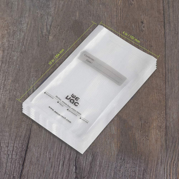 Wevac Vacuum Sealer Bags 100 Pint 6X10 Inch for Food Saver, Seal a Meal, Weston. Commercial Grade, BPA Free, Heavy Duty, Great for Vac Storage, Meal Prep or Sous Vide