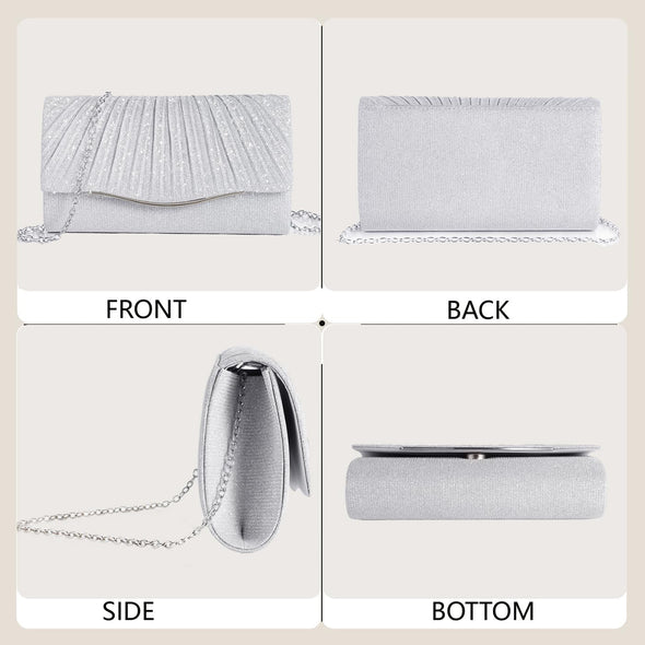 Clutch Purses for Women Formal Dressy Evening Bag Handbags Crossbody Bag for Wedding Cocktail Prom Party Elegance Charm