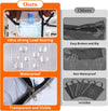 6 Pack Clear Storage Bags for Comforter, Clothes & Bedding, Plastic Blanket Storage with Zipper and Handle, Moving Bags, Closet Organizer and Under-Bed Storage (40L)